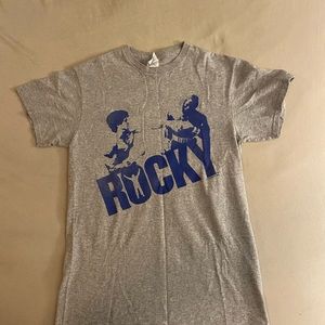 Rocky movie shirt, grey and blue